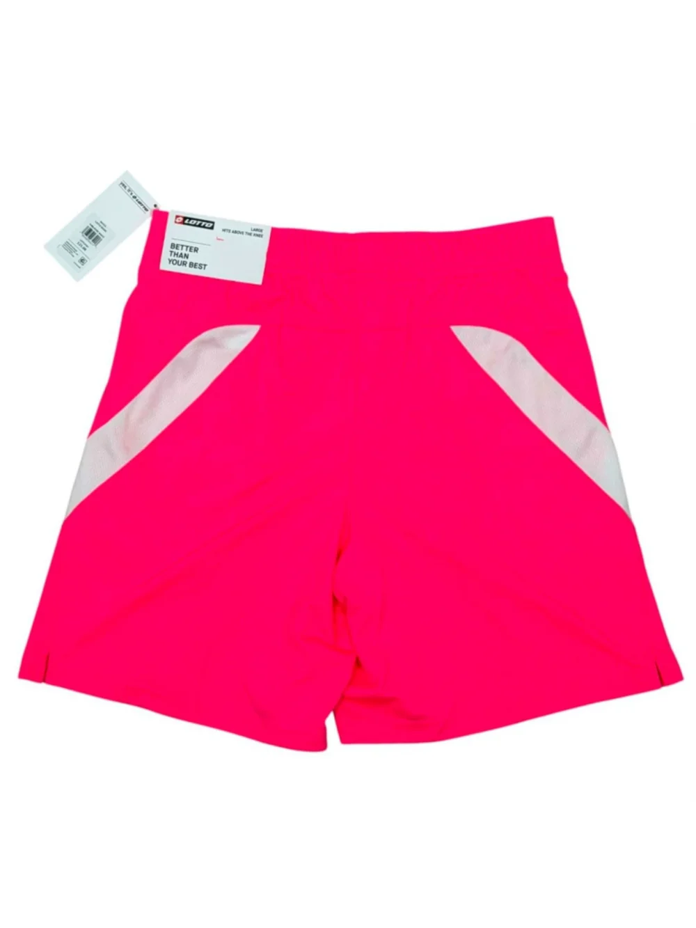 Lotto Athletic Shorts Pink Active Performance Mesh Inset Boys Size Large NWT